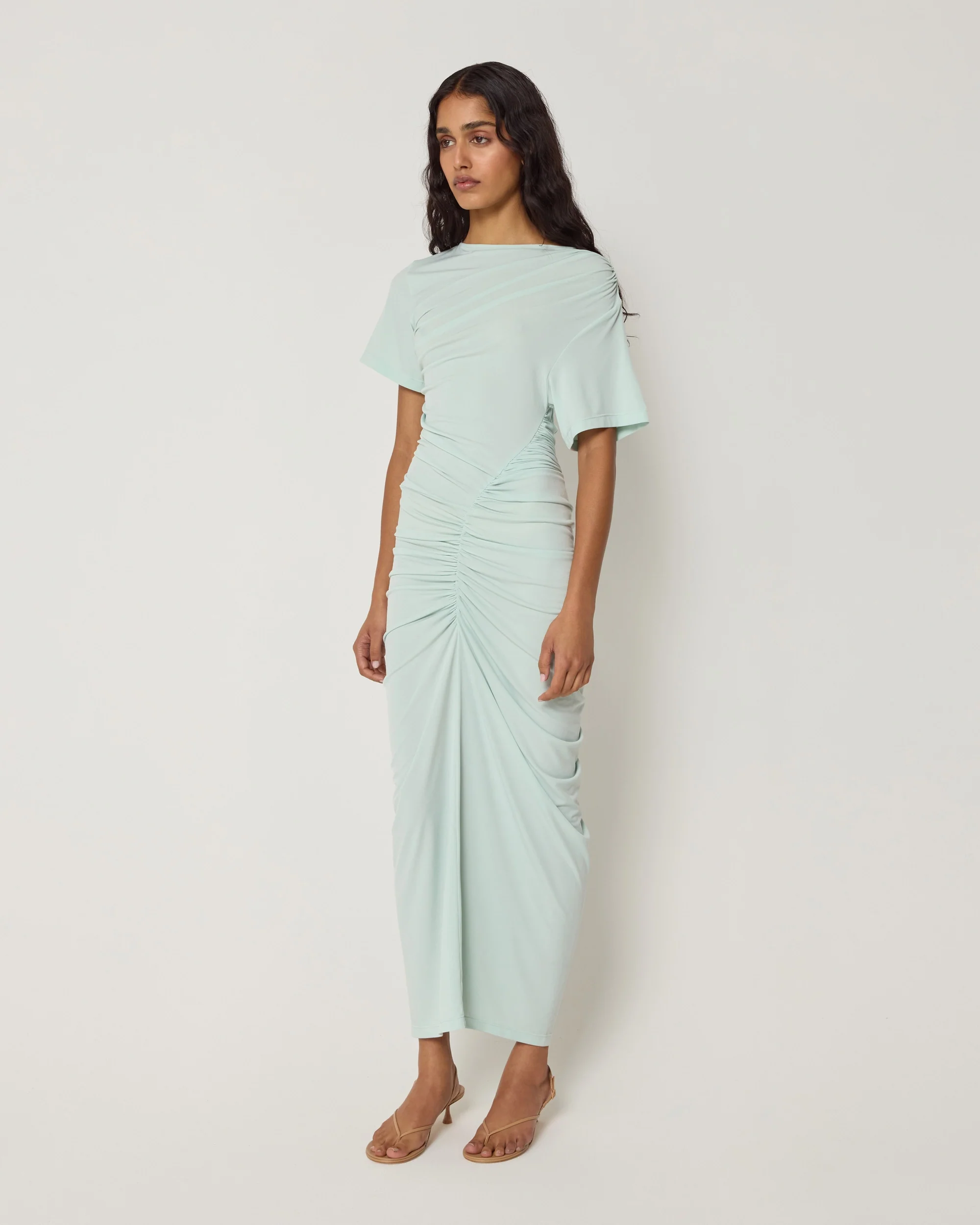 Asymmetrical Ruched Dress | Surf Spray - Image 4