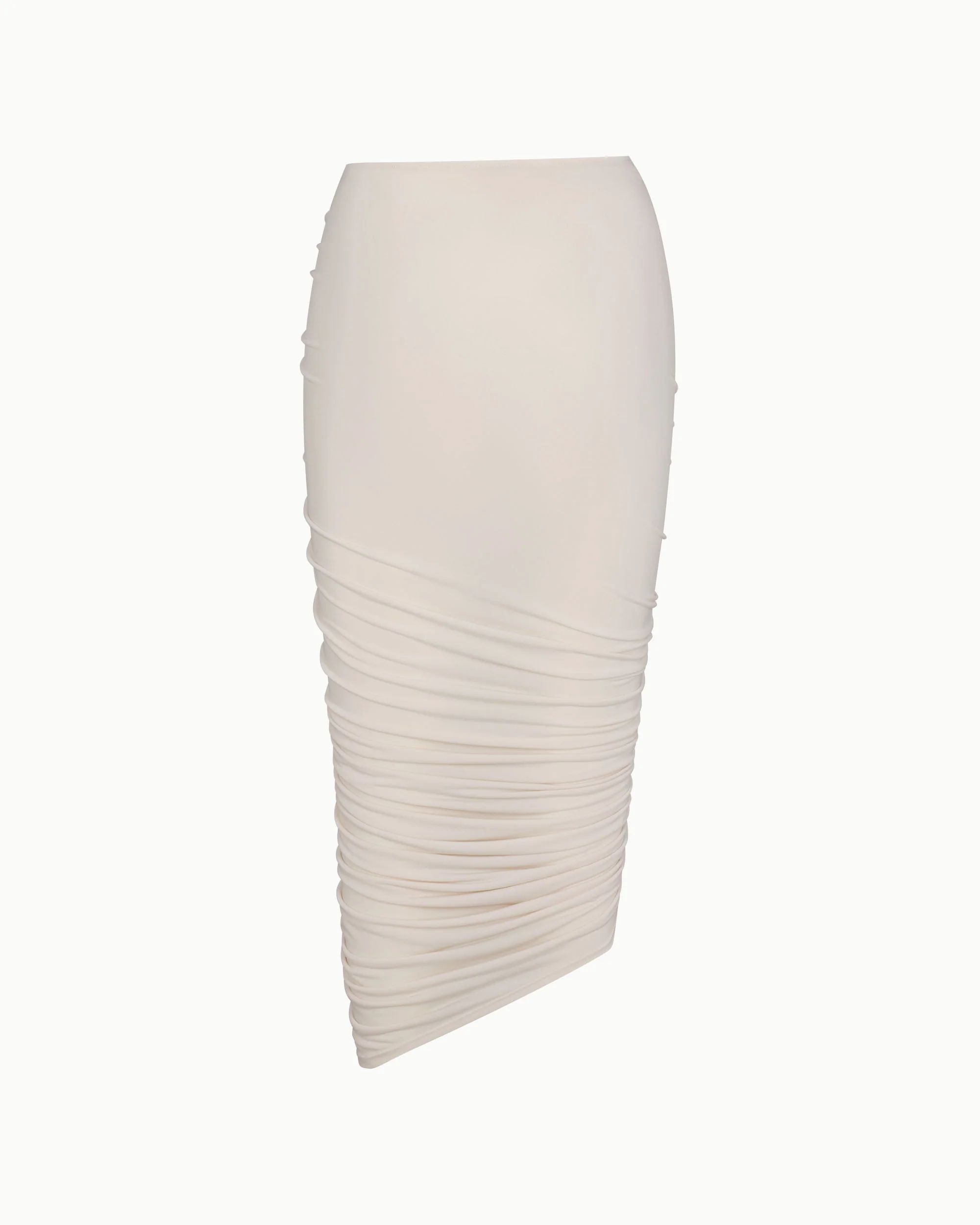 Asymmetrical Ruched Skirt | Shell - Image 7