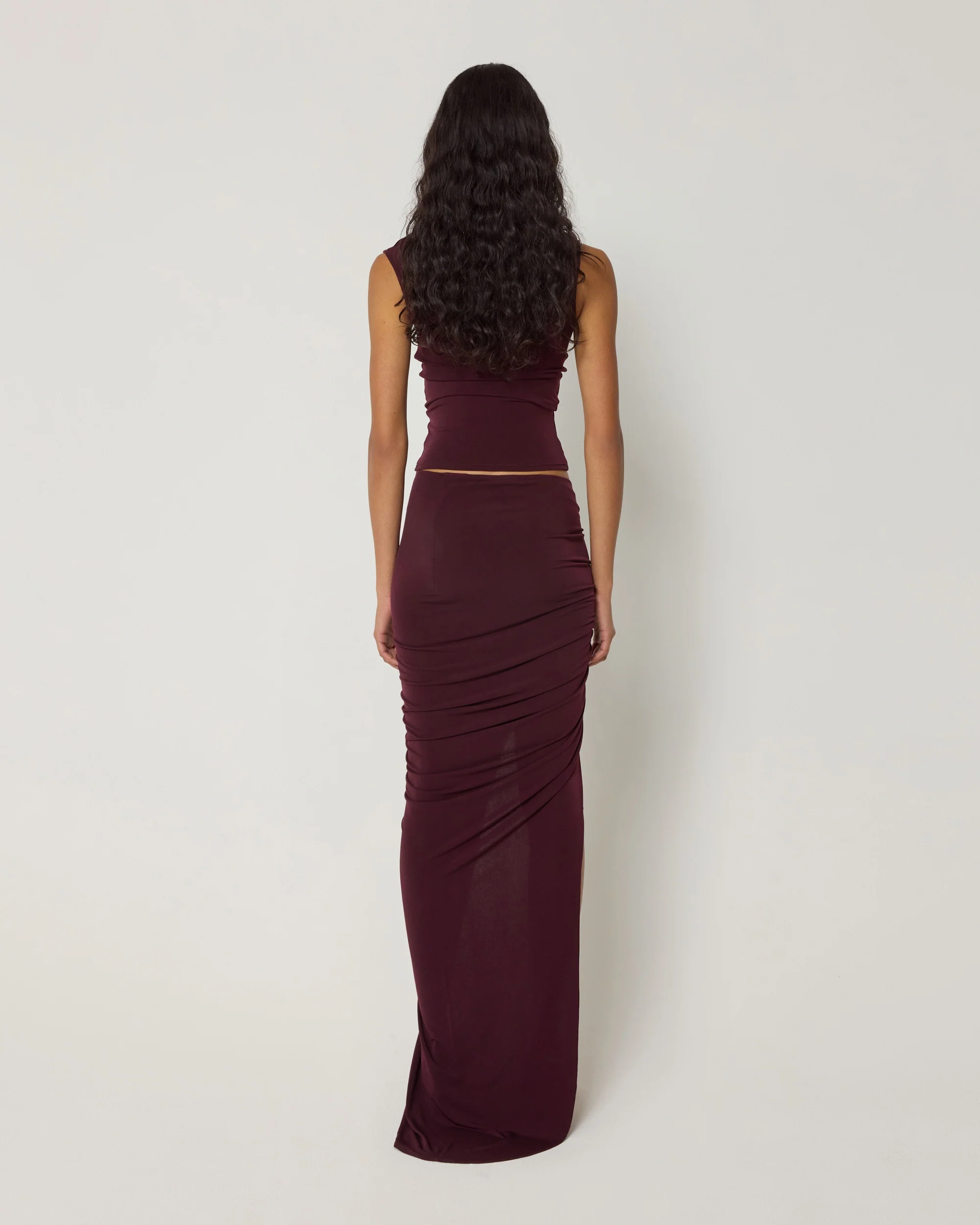 Asymmetrical Tank | Black Cherry - Image 6