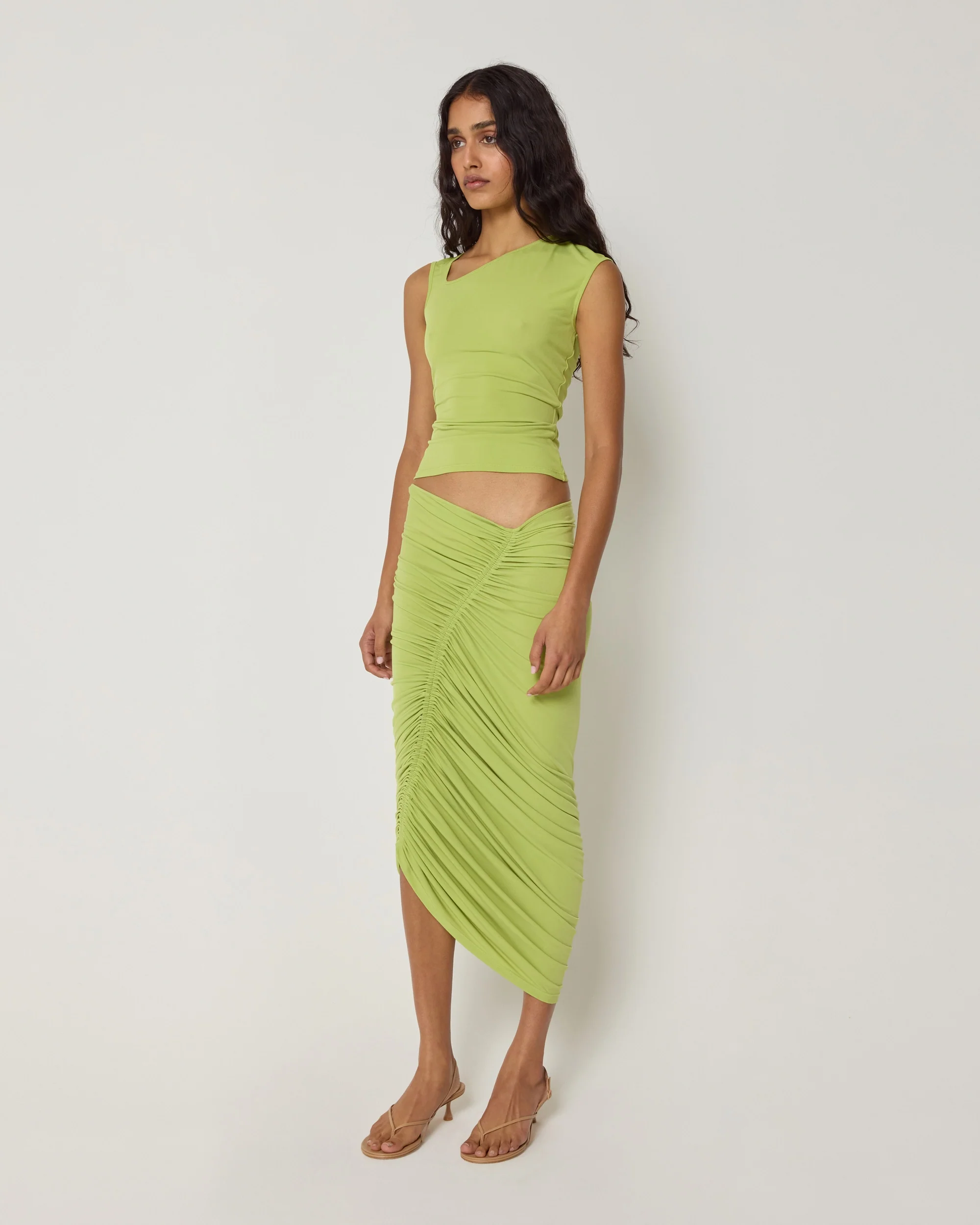 Asymmetrical Tank | Dark Citron - Image 4