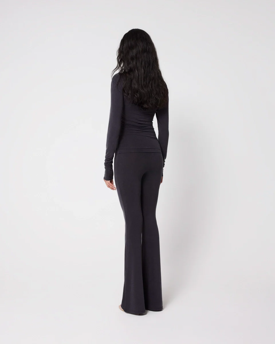 Boat Neck Long Sleeve | Black - Image 5