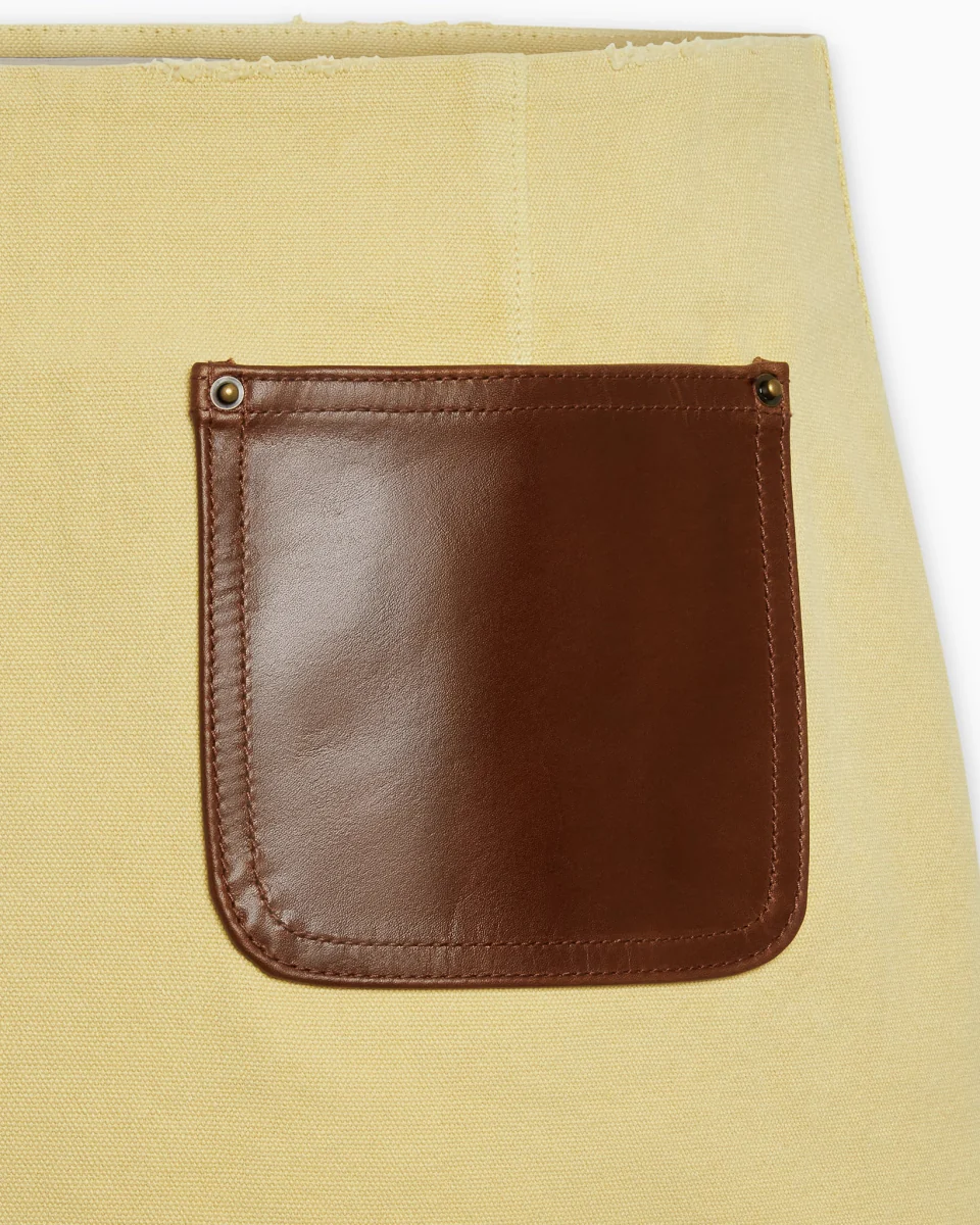 Canvas Mini Skirt | Wheat - Image 10