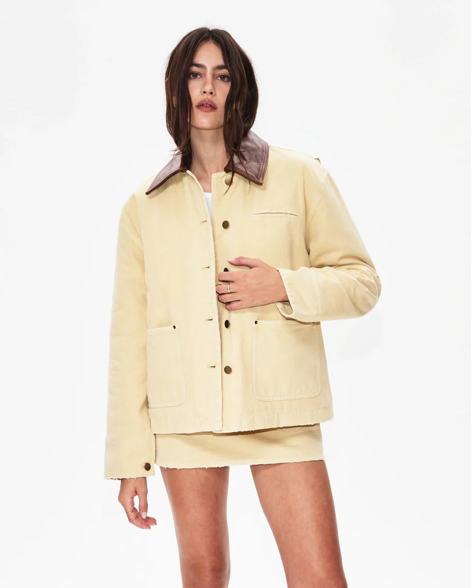 Canvas Utility Jacket | Wheat - Image 3