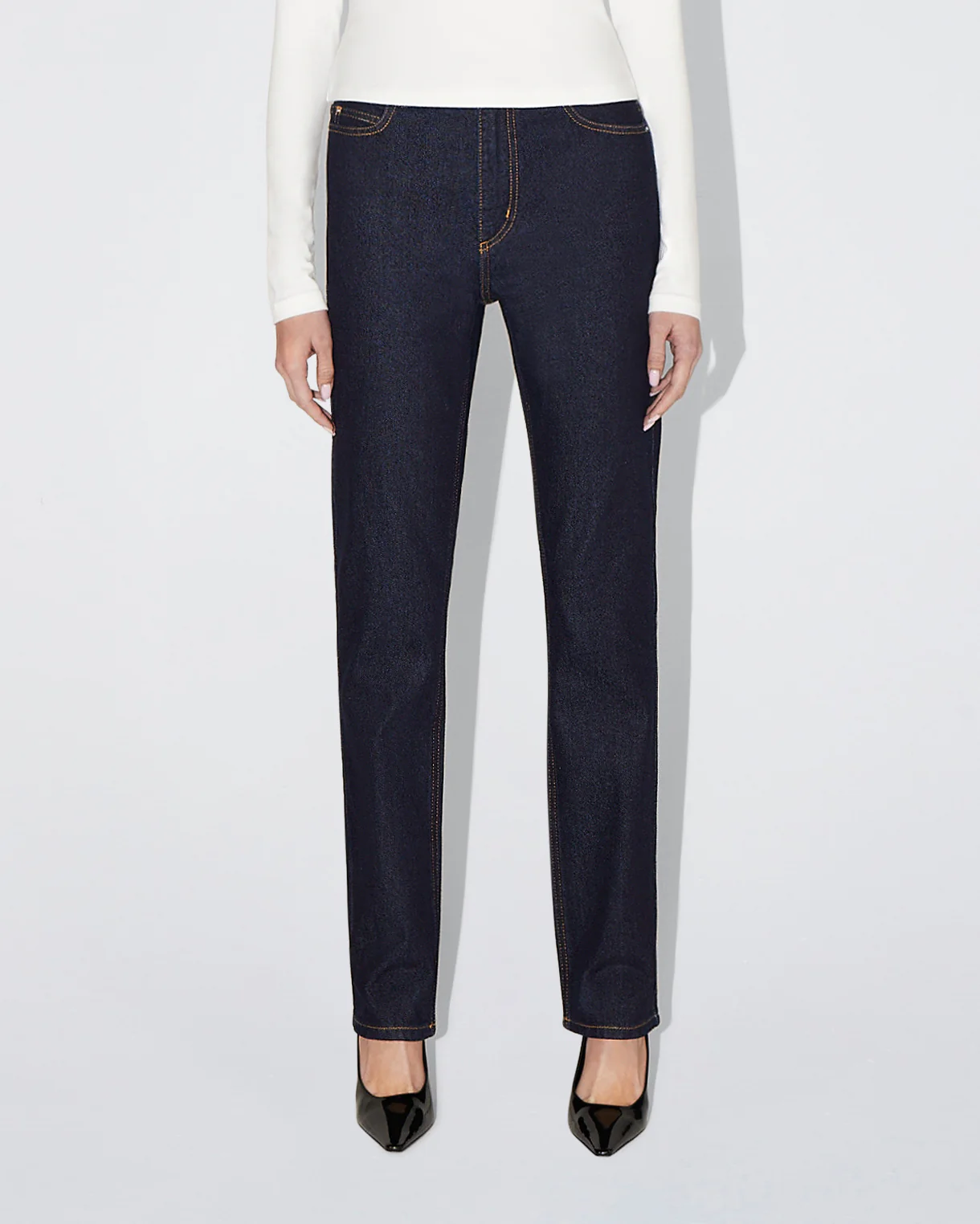 Classic Straight Leg Denim | Dark Wash