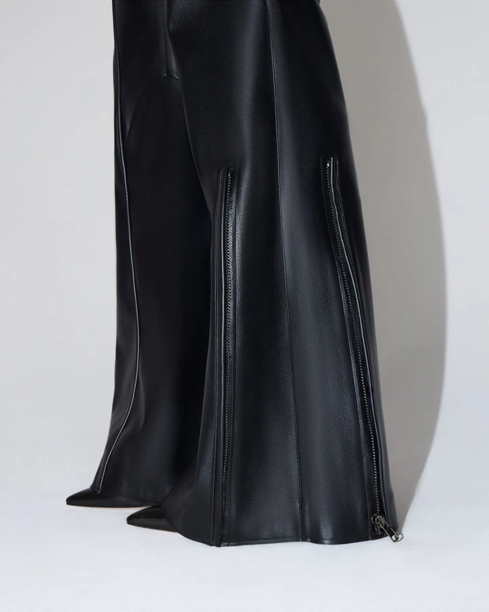 Faux Leather Pant | Black - Image 6