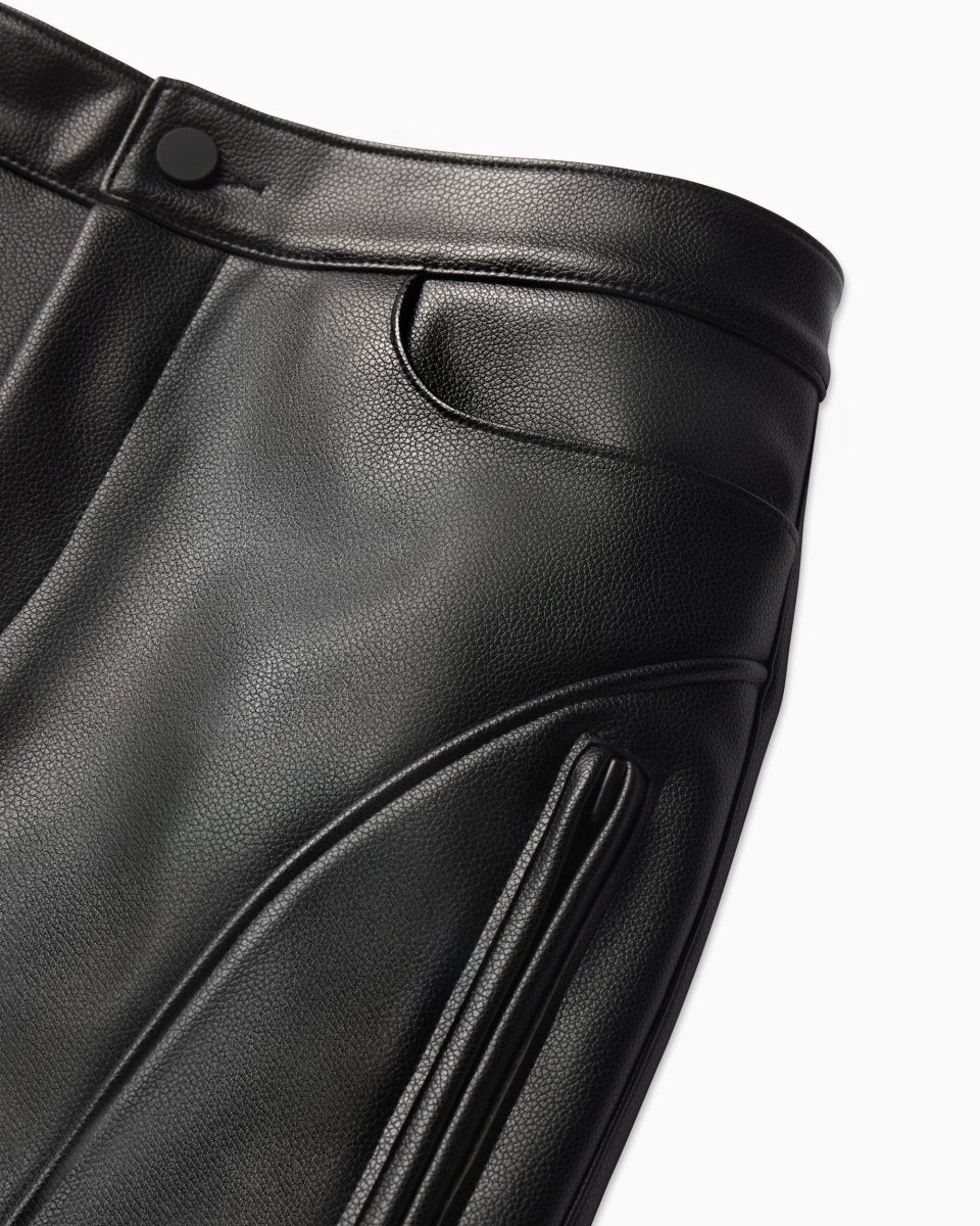Faux Leather Pant | Black - Image 8