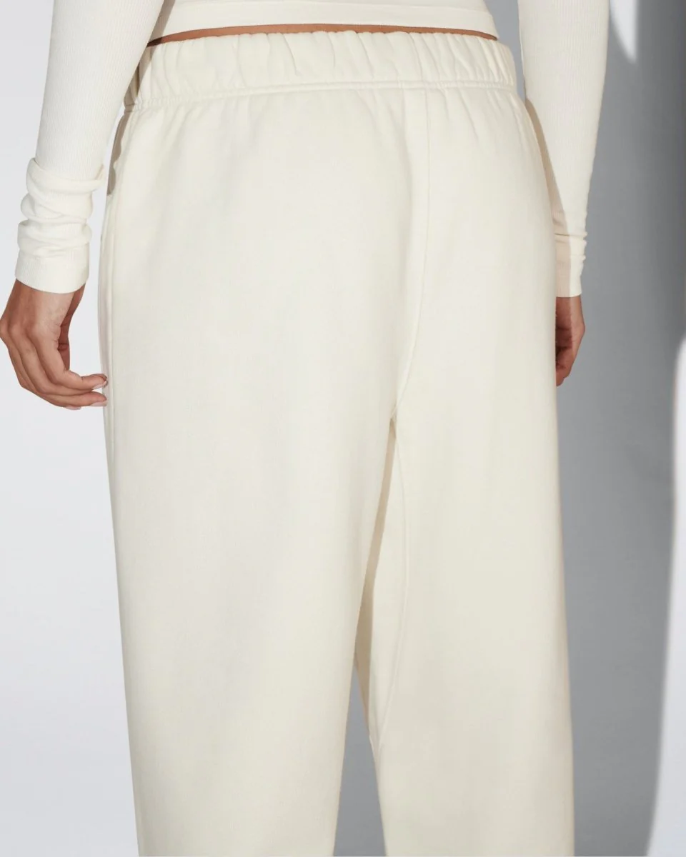 Fleece Boyfriend Jogger | Ecru - Image 7