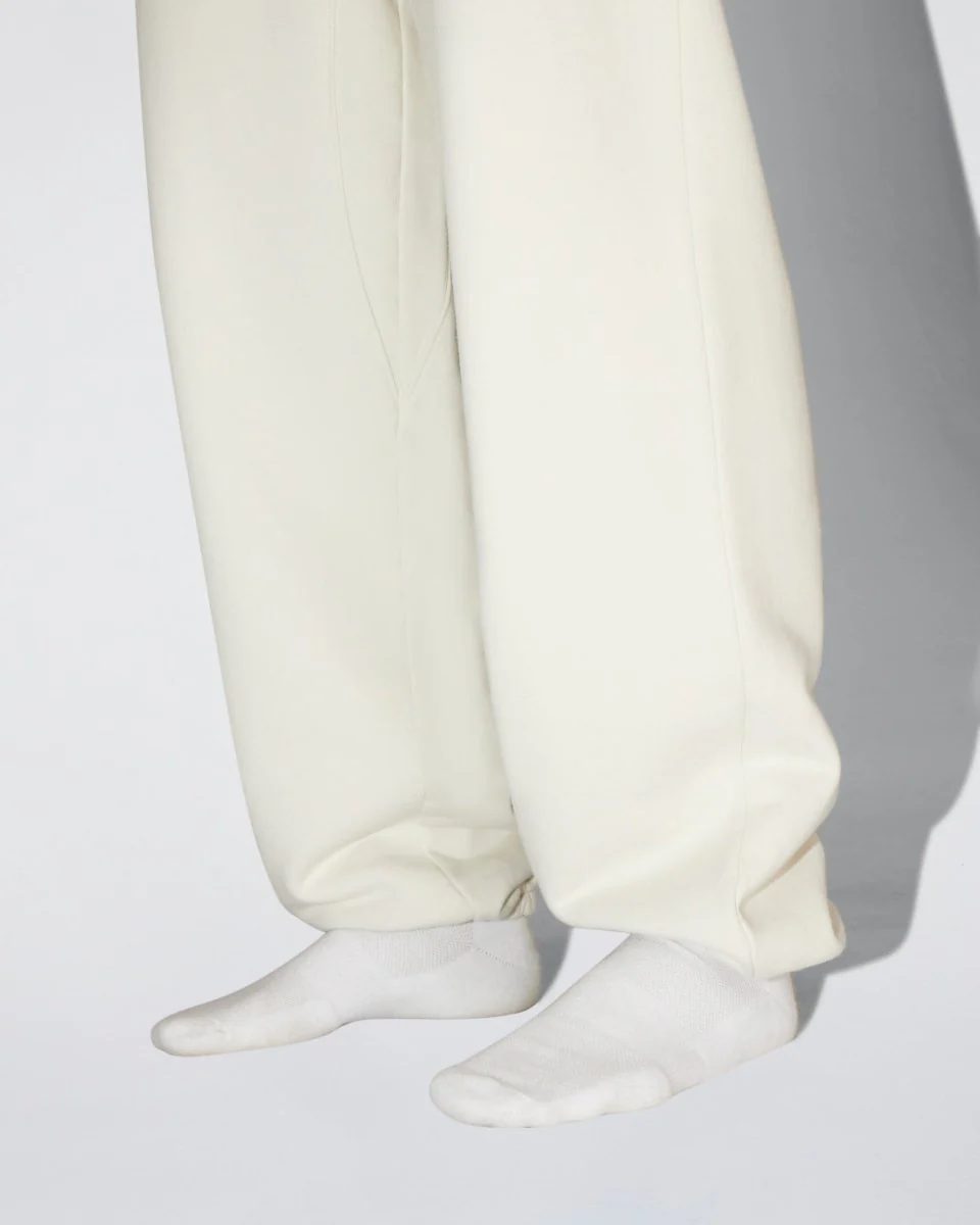 Fleece Boyfriend Jogger | Ecru - Image 8