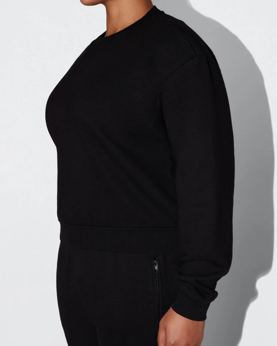 Fleece Crewneck | Black - Image 11
