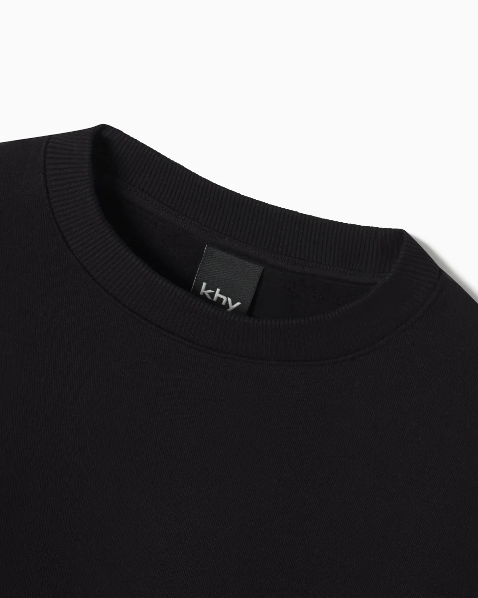 Fleece Crewneck | Black - Image 12