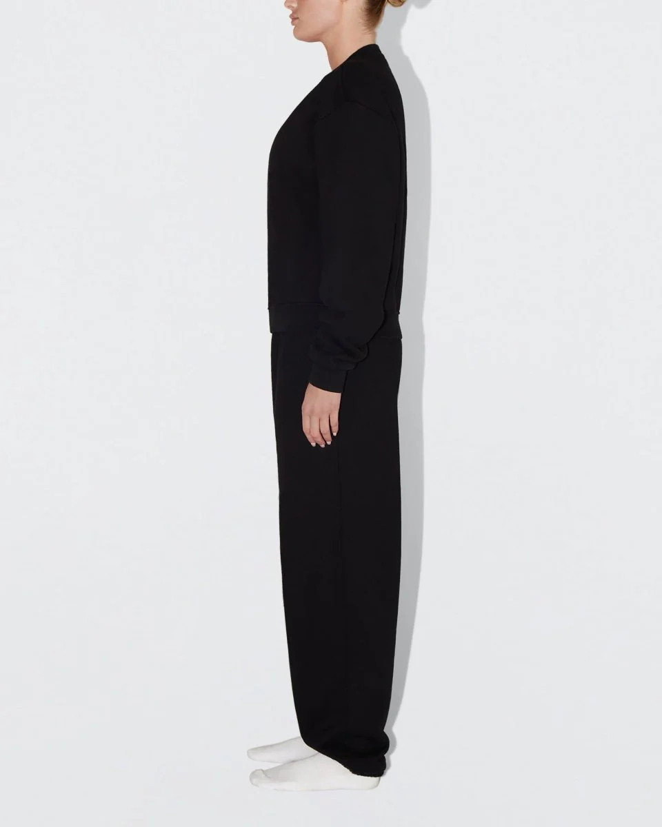 Fleece Crewneck | Black - Image 5