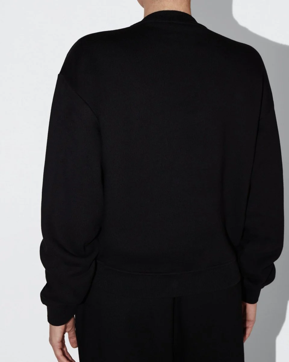 Fleece Crewneck | Black - Image 7