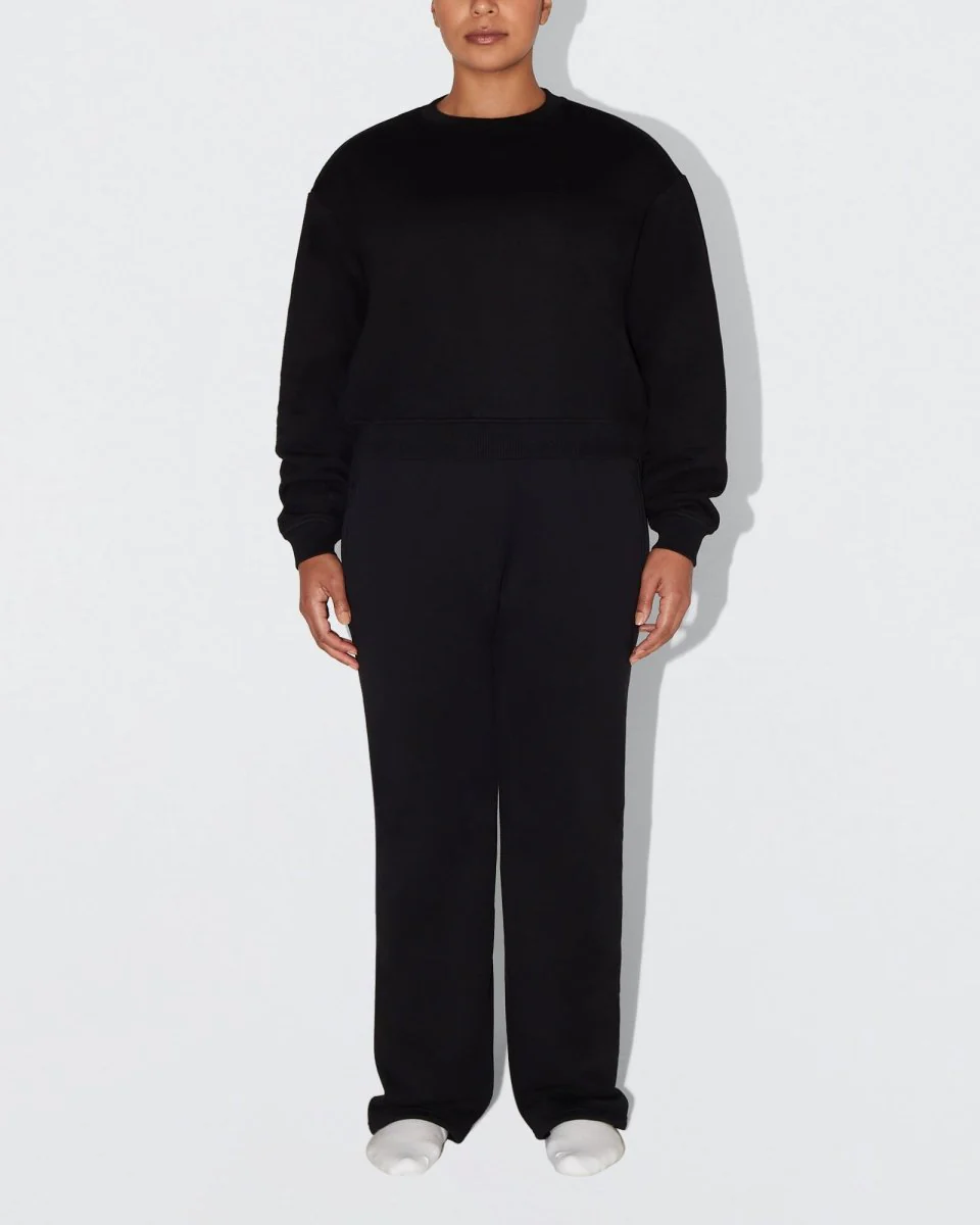 Fleece Crewneck | Black - Image 8