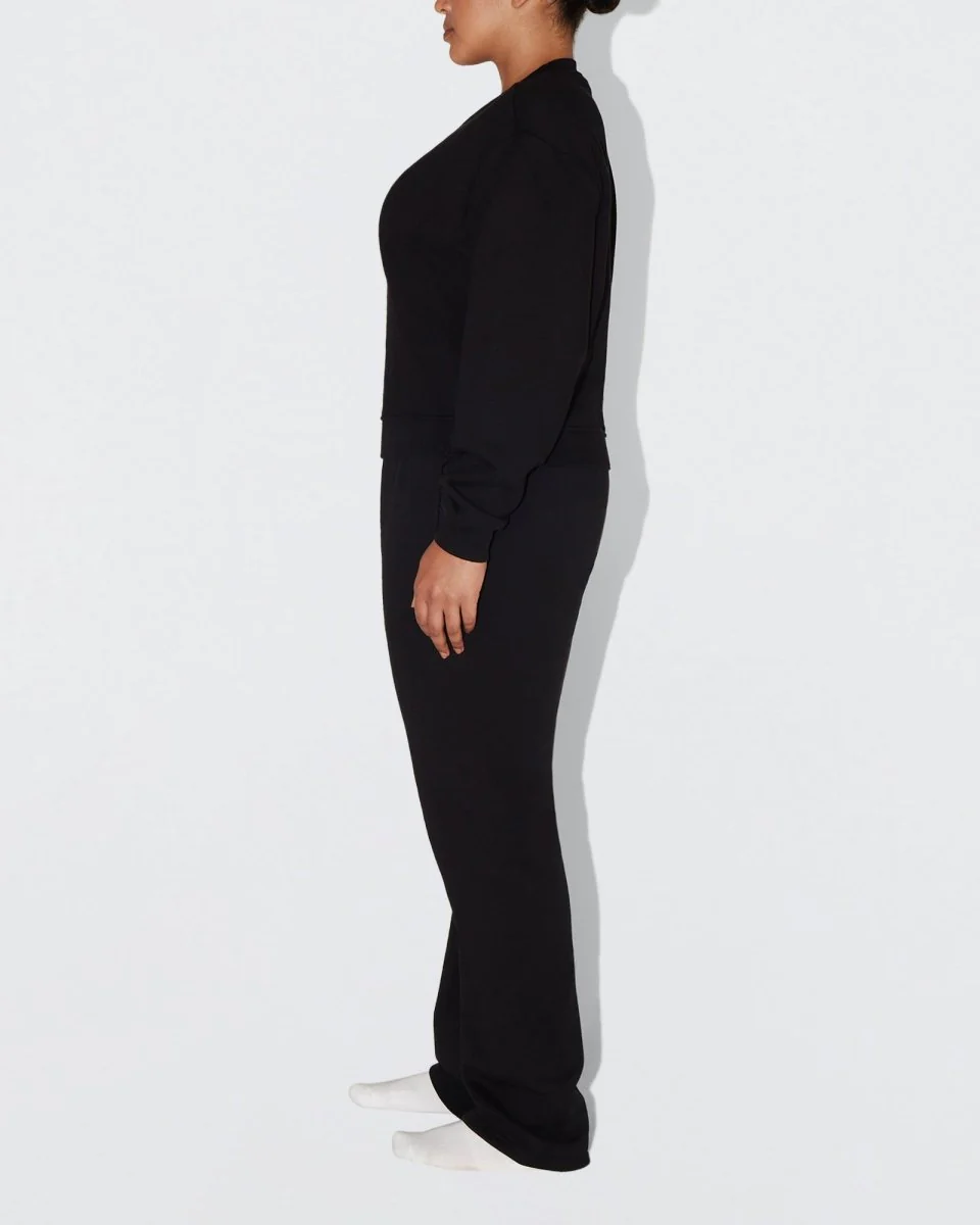 Fleece Crewneck | Black - Image 9