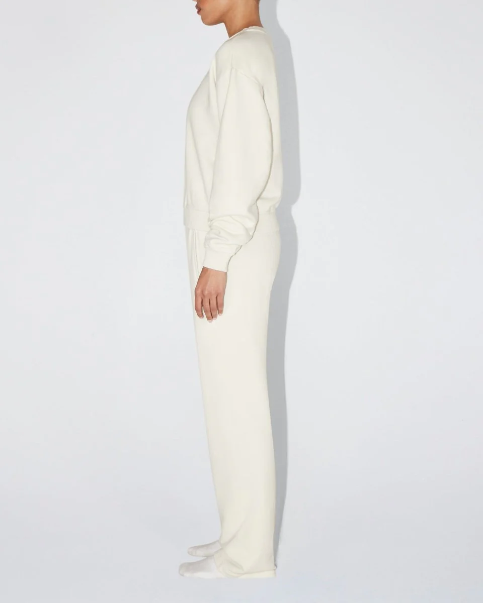 Fleece Crewneck | Ecru - Image 3