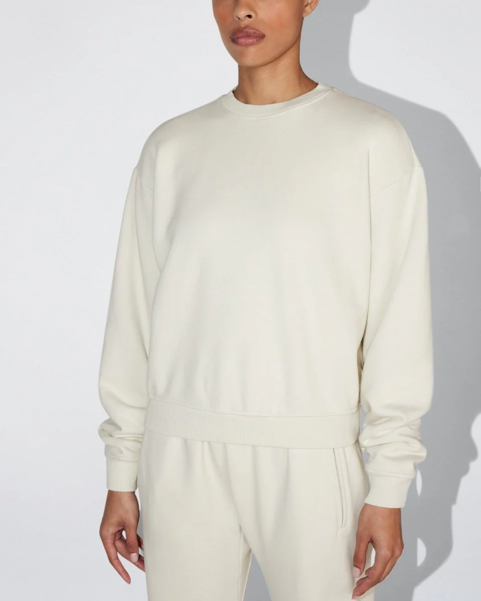 Fleece Crewneck | Ecru - Image 5