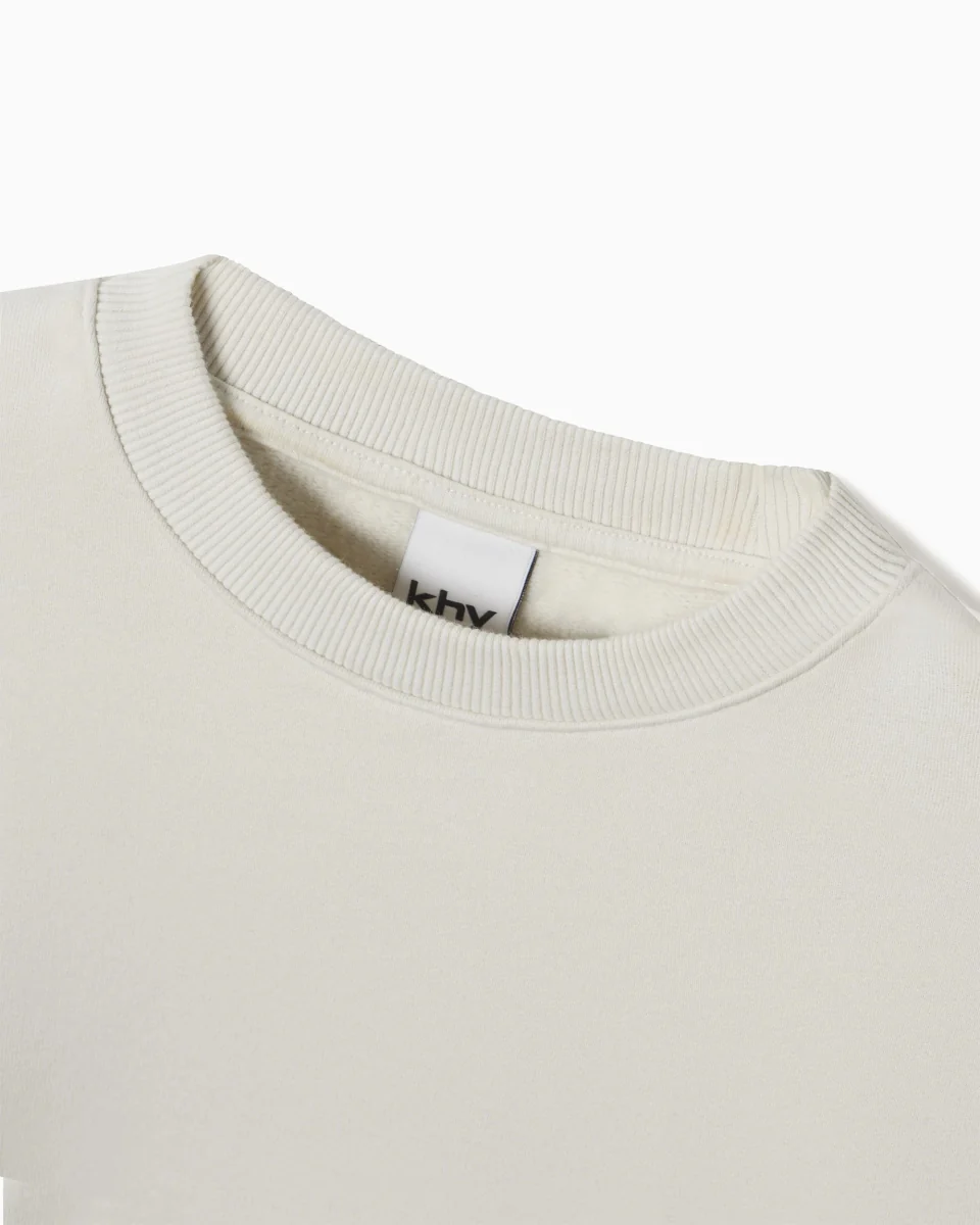 Fleece Crewneck | Ecru - Image 7