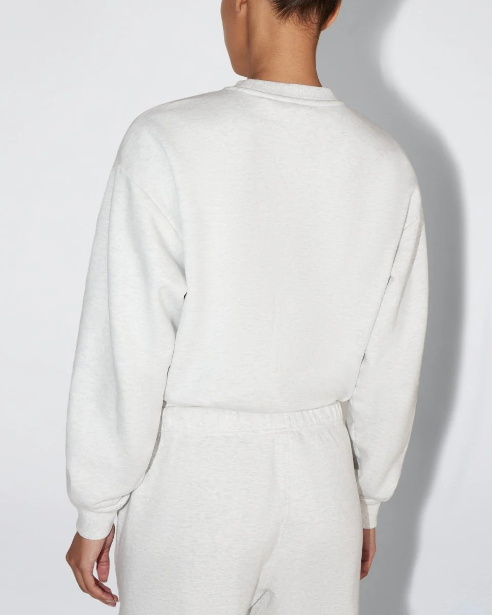 Fleece Crewneck | Light Heather Grey - Image 7