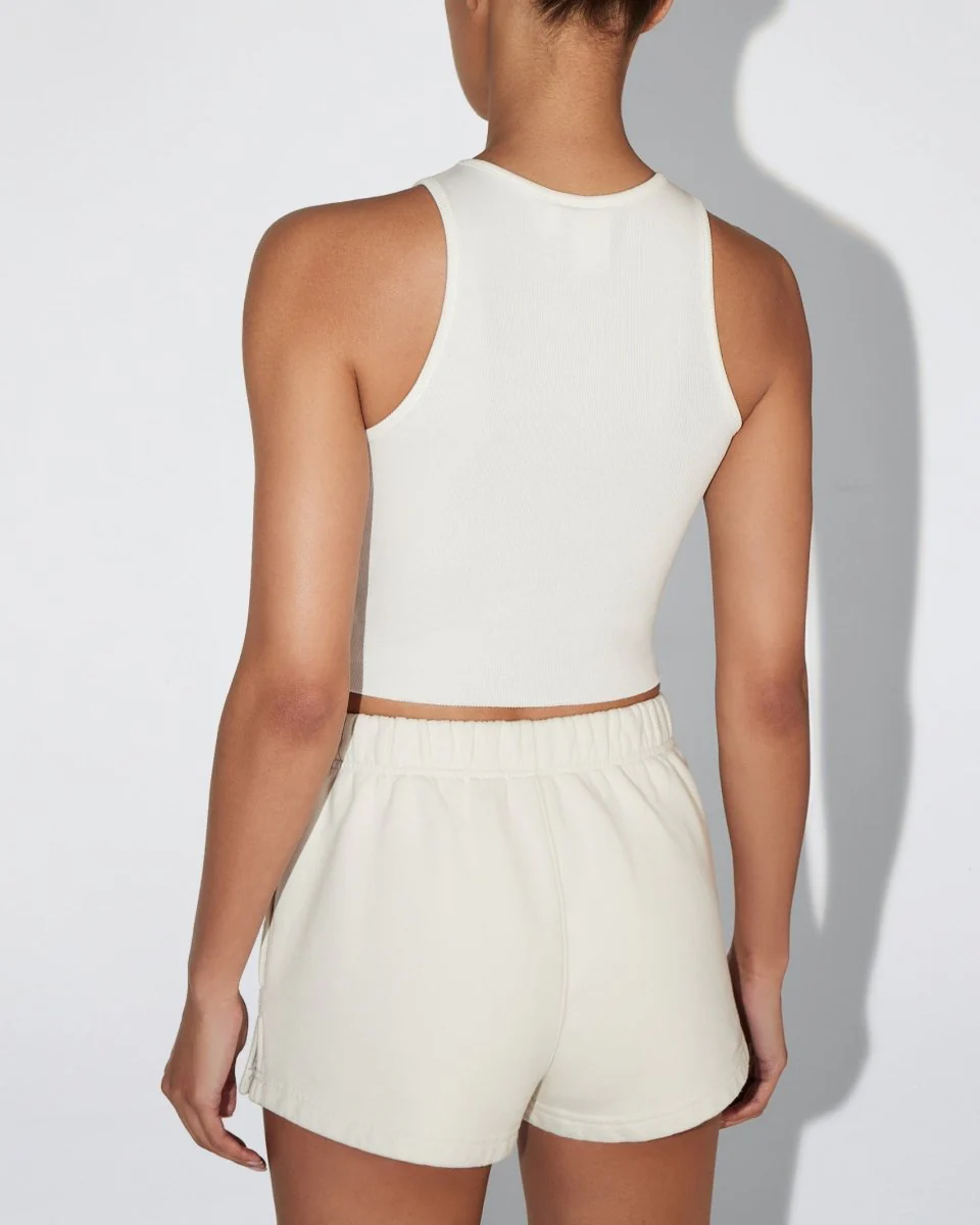 Fleece Mini Short | Ecru - Image 7