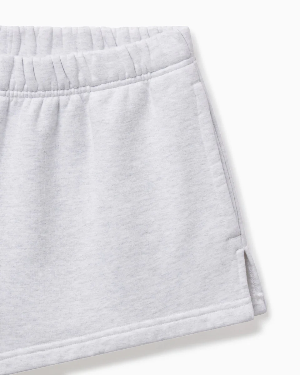 Fleece Mini Short | Light Heather Grey - Image 8