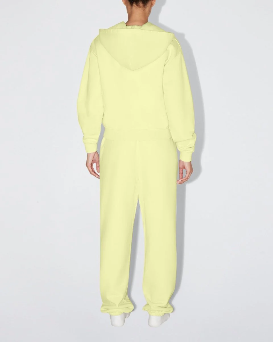 Fleece Oversized Zip Hoodie | Limoncello - Image 6