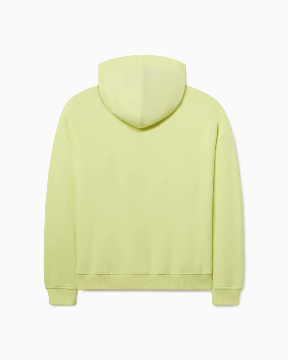 Fleece Oversized Zip Hoodie | Limoncello - Image 9