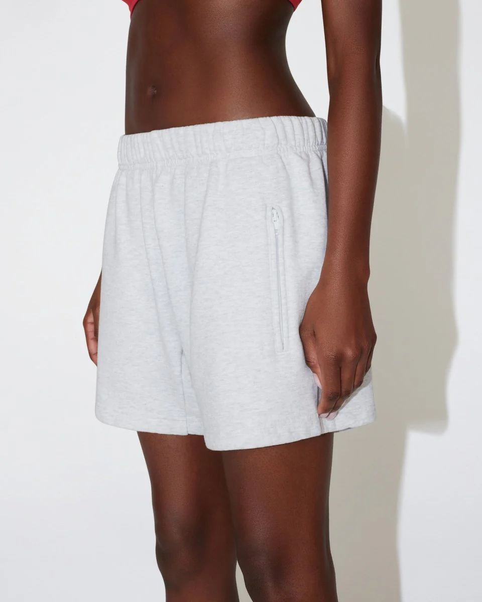 Fleece Short | Light Heather Grey - Image 4