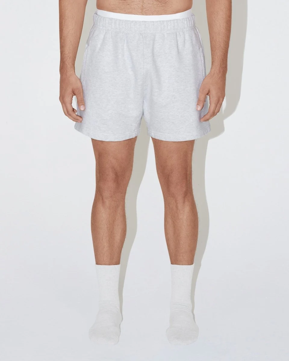 Fleece Short | Light Heather Grey - Image 8