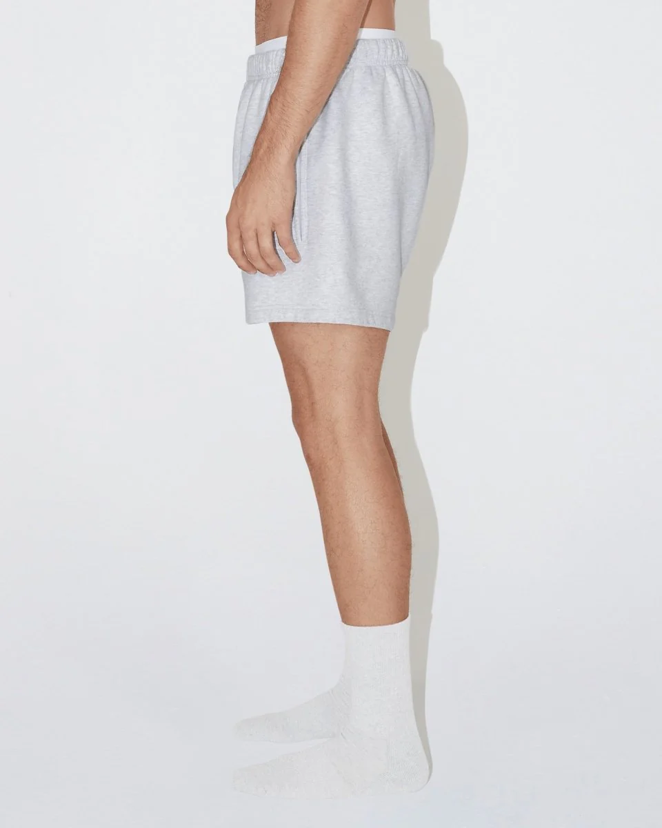 Fleece Short | Light Heather Grey - Image 9
