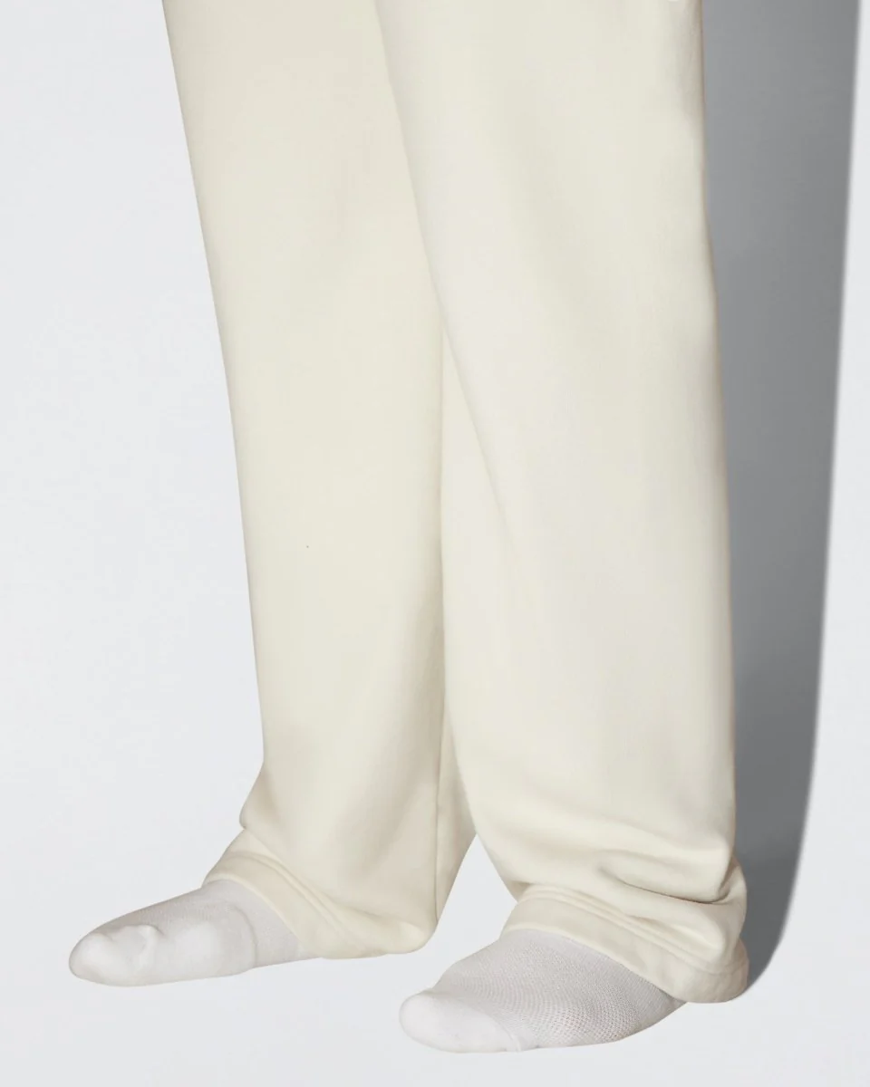 Fleece Straight Leg Pant | Ecru - Image 8