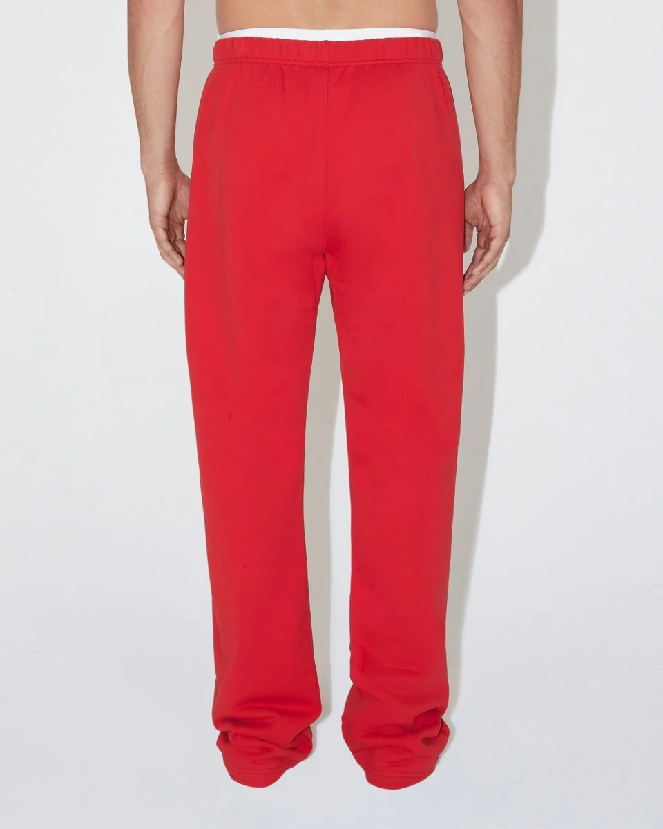 Fleece Straight Leg Pant | Red - Image 7