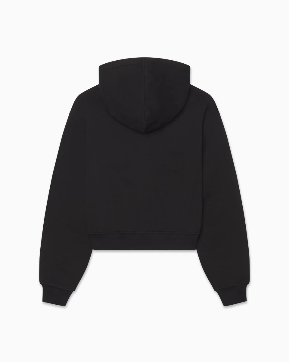 Fleece Zip Hoodie | Black - Image 6
