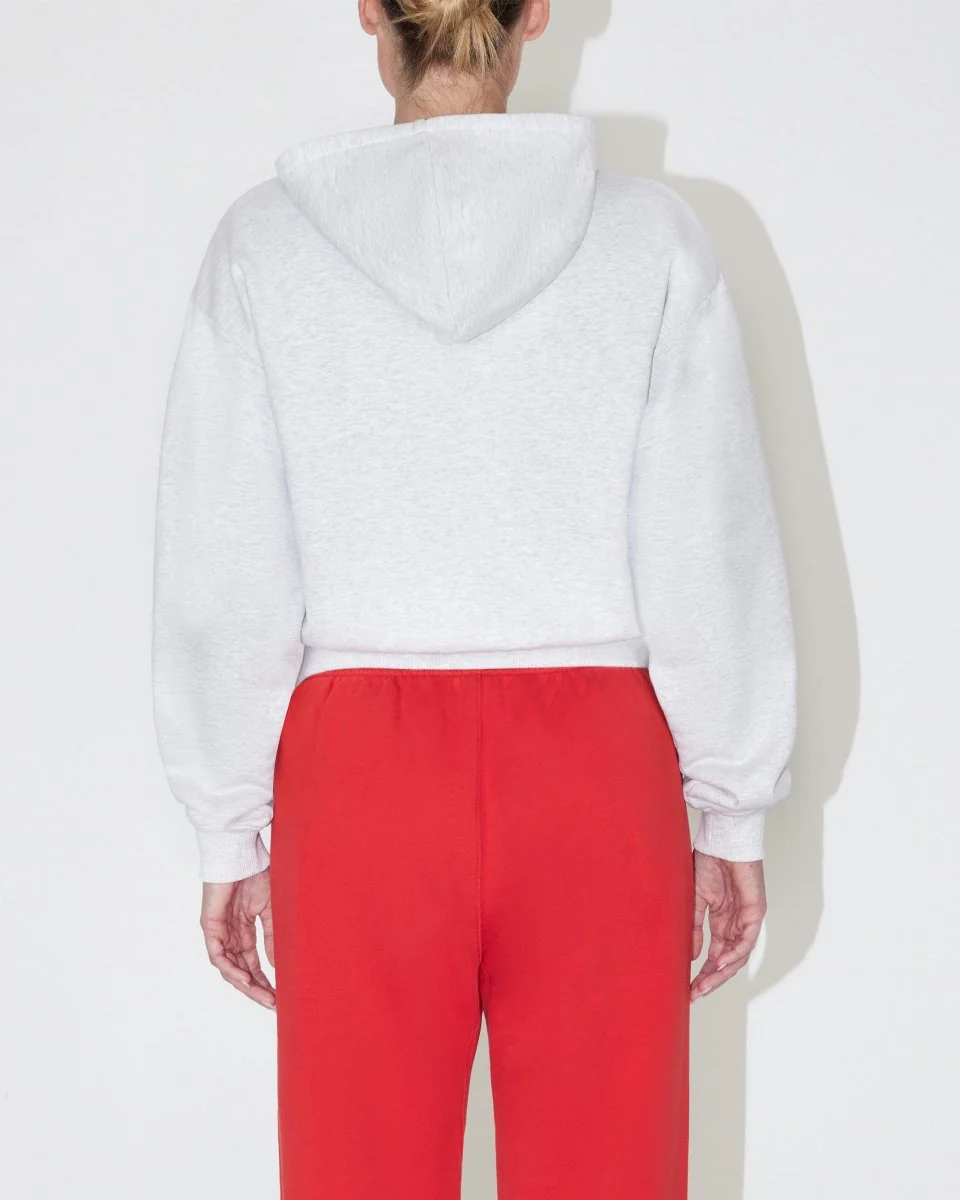 Fleece Zip Hoodie | Light Heather Grey - Image 5
