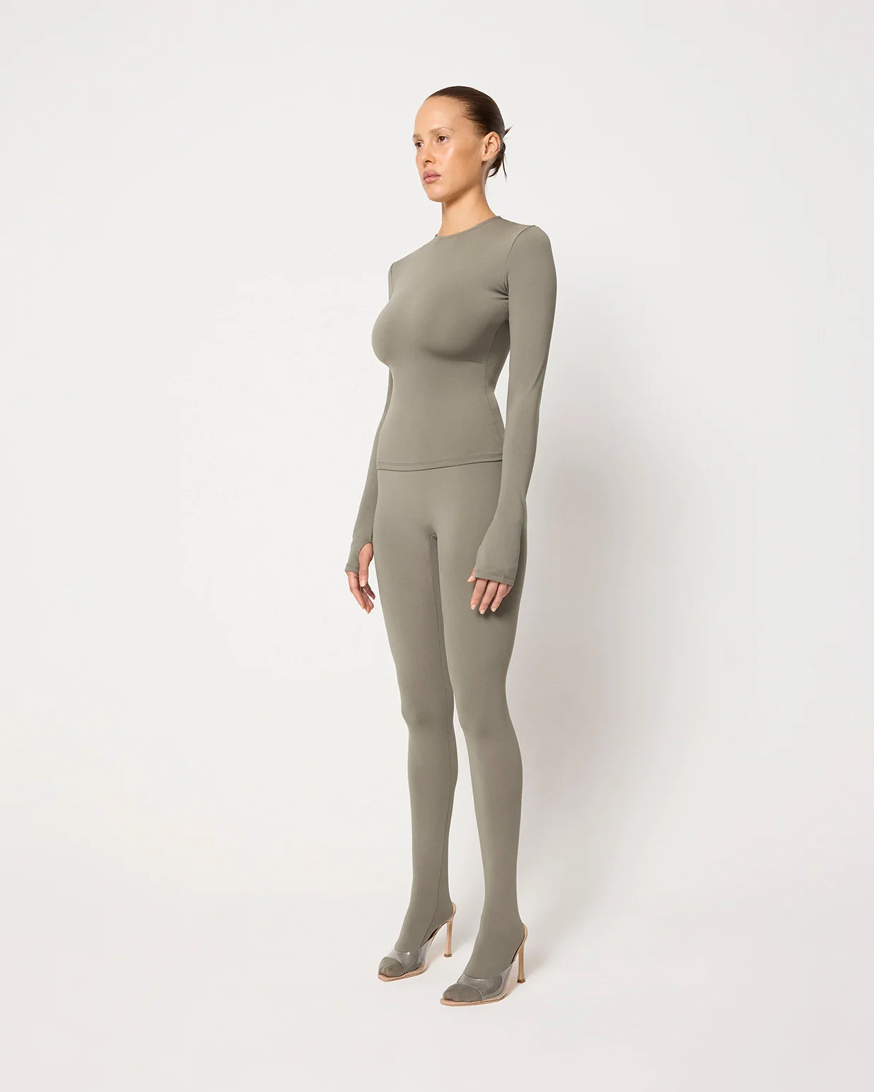 Footed Legging | Dusty Olive - Image 10