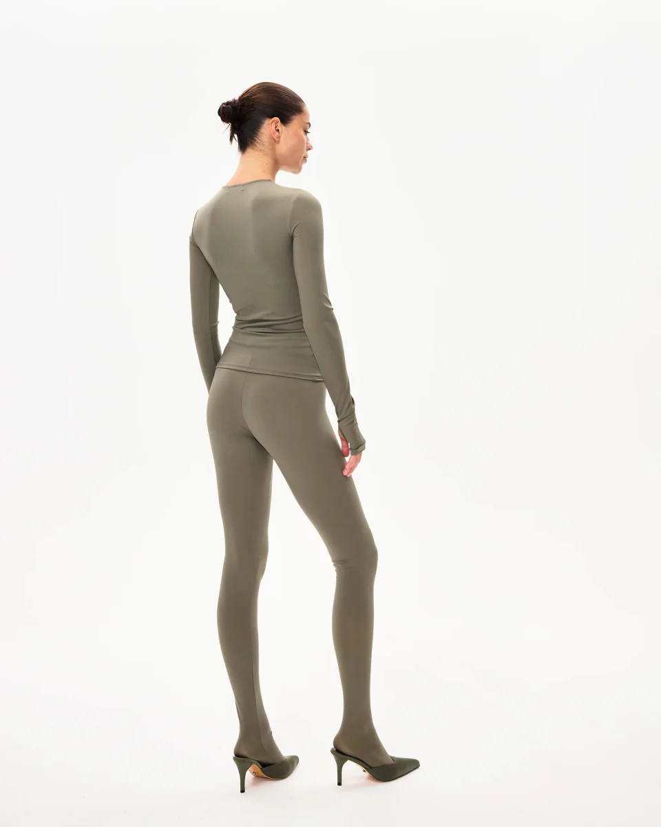 Footed Legging | Dusty Olive - Image 5