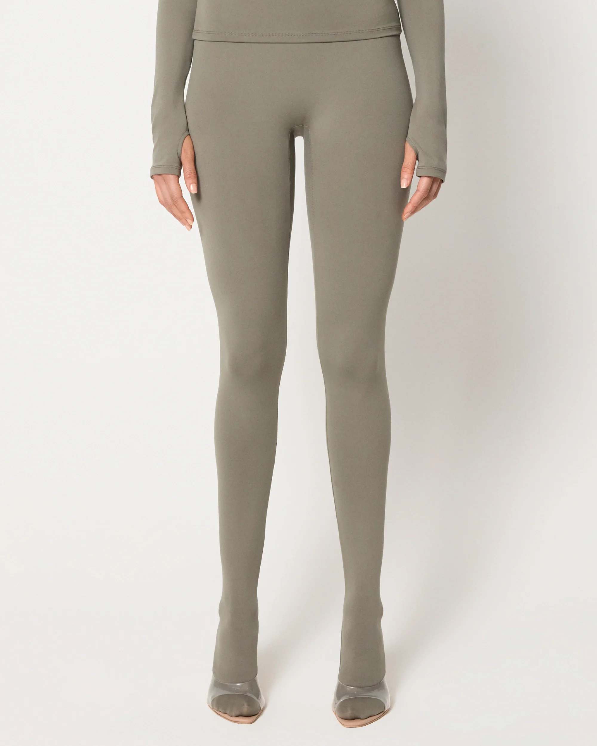 Footed Legging | Dusty Olive - Image 8