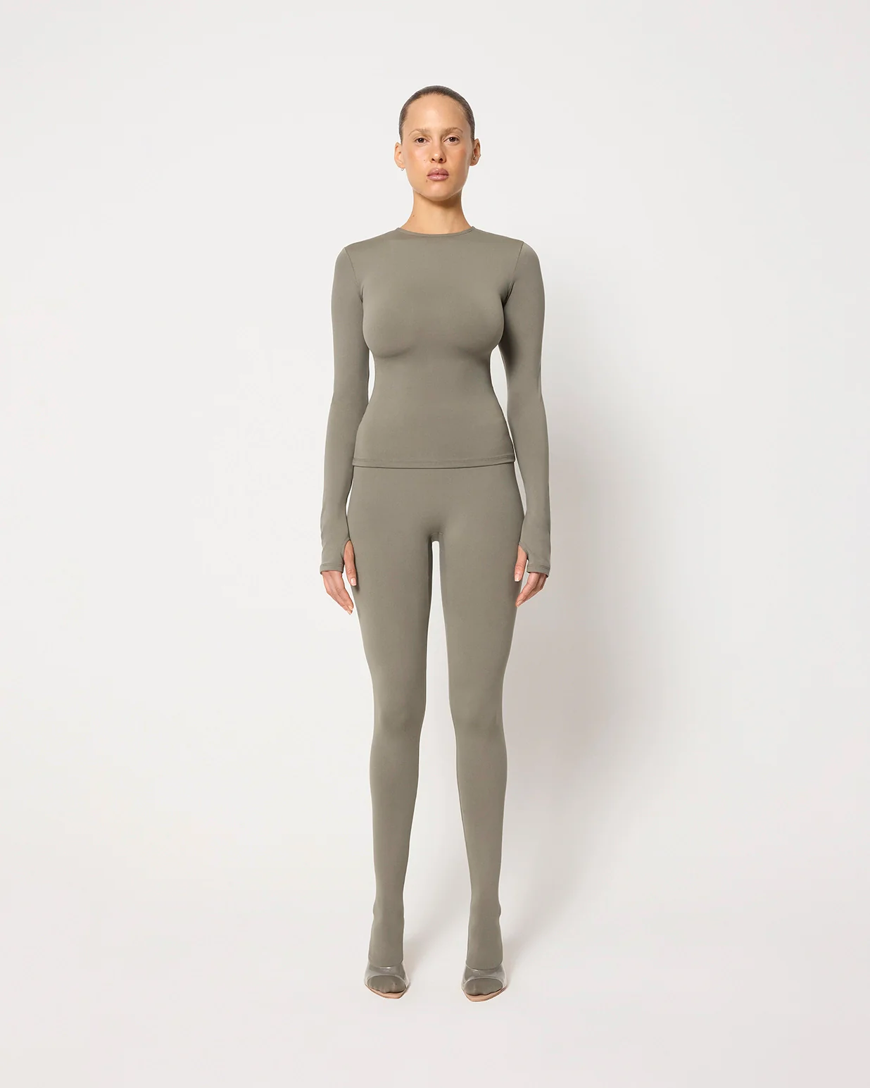 Footed Legging | Dusty Olive - Image 9
