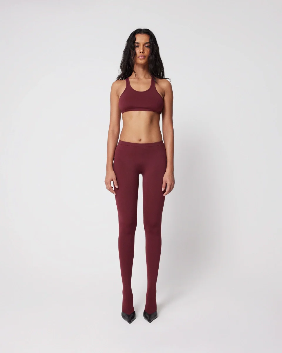 Footed Legging | Merlot - Image 3