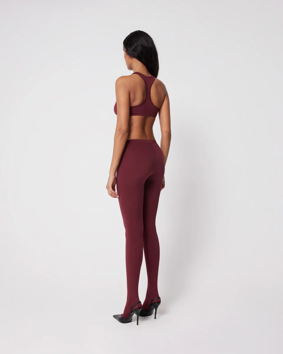 Footed Legging | Merlot - Image 5