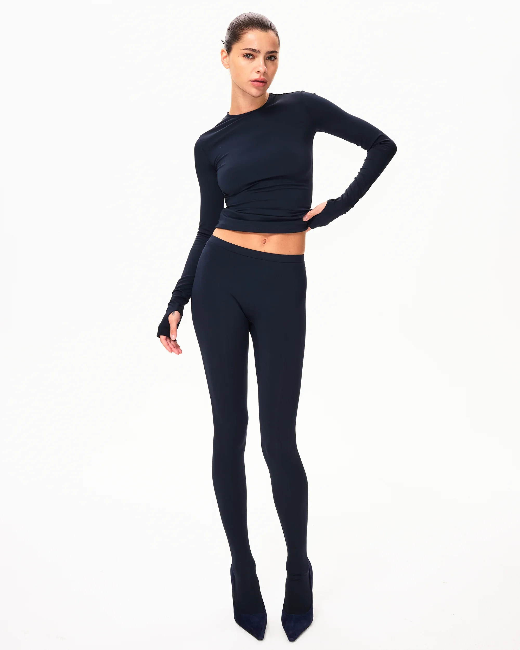 Footed Legging | Midnight - Image 6