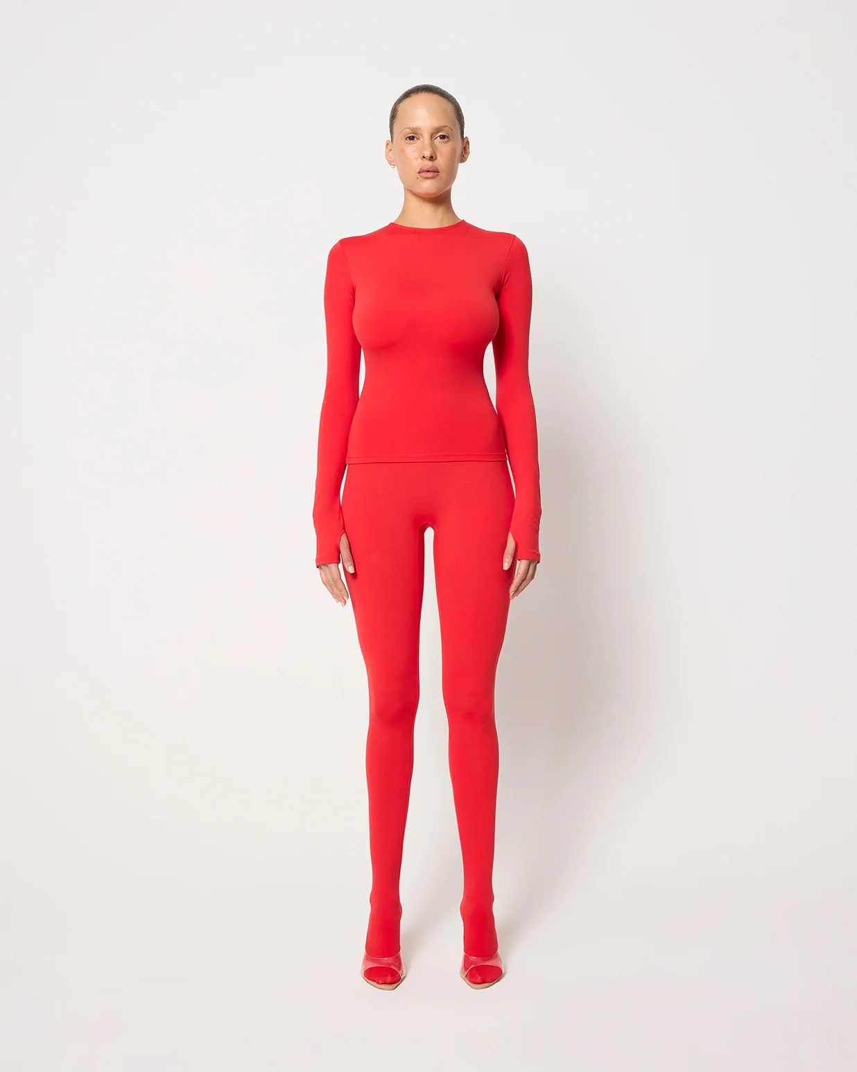 Footed Legging | Scarlet - Image 9