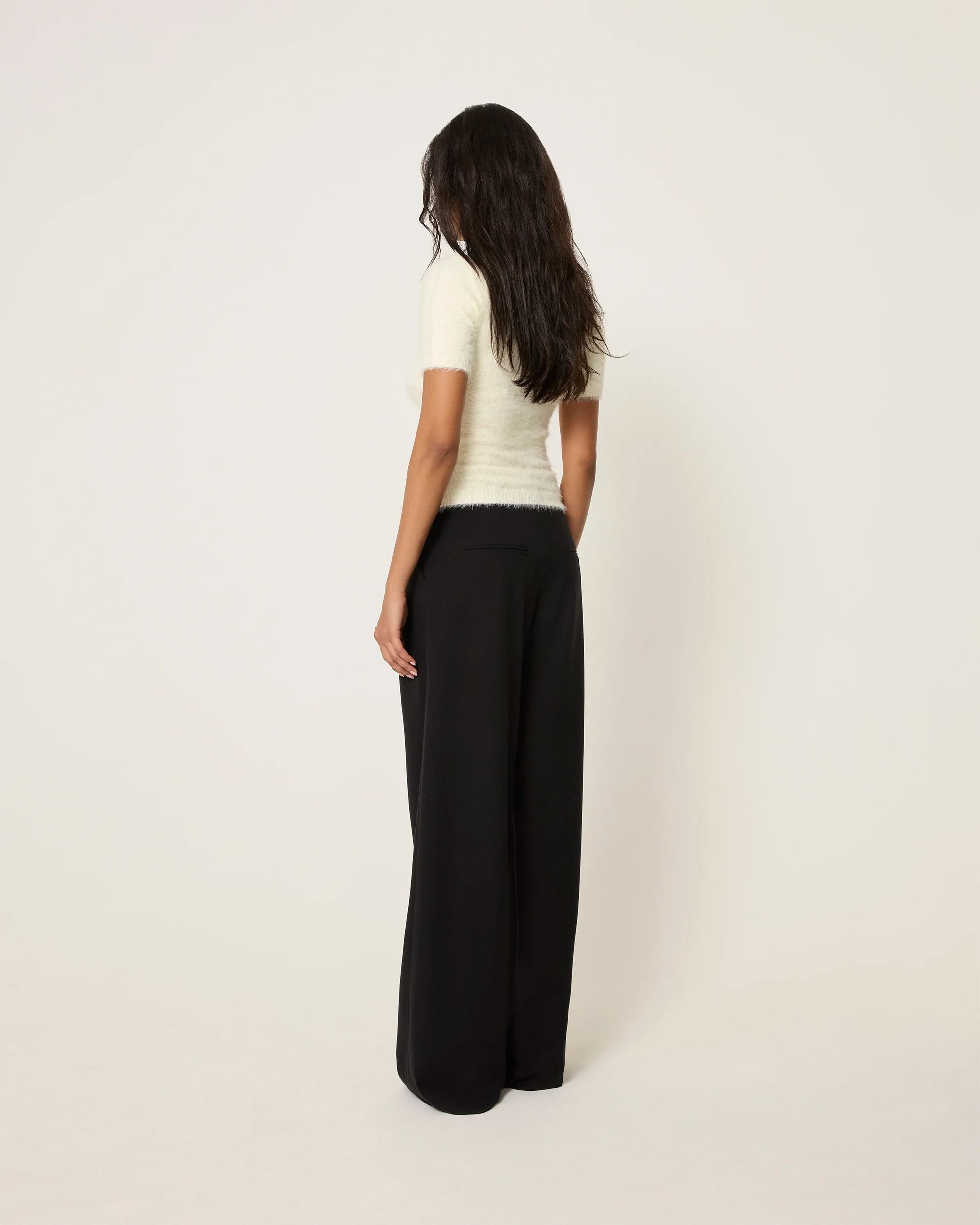 Knit Short Sleeve | Cream - Image 5