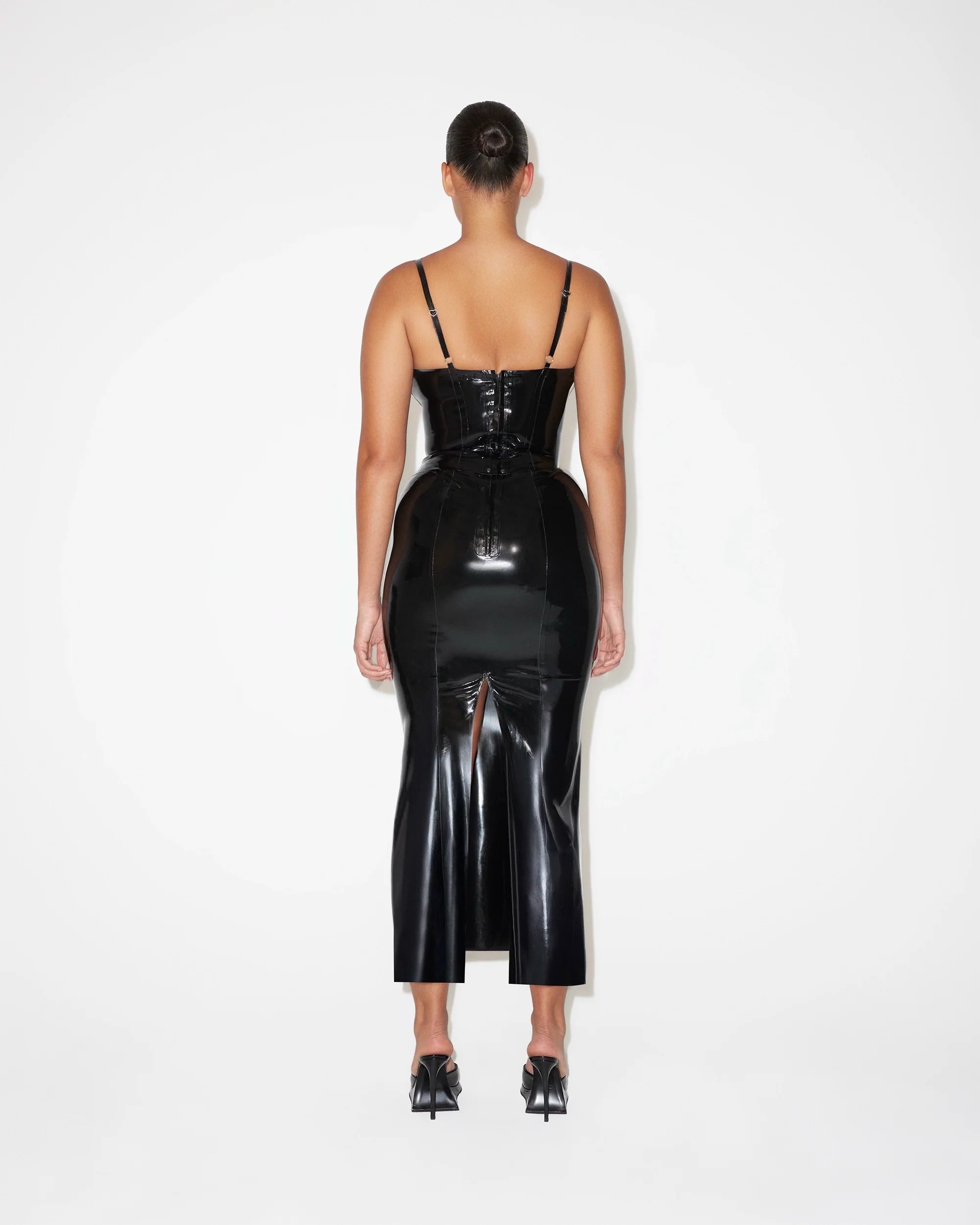 Latex Maxi Skirt | Black - Image 7