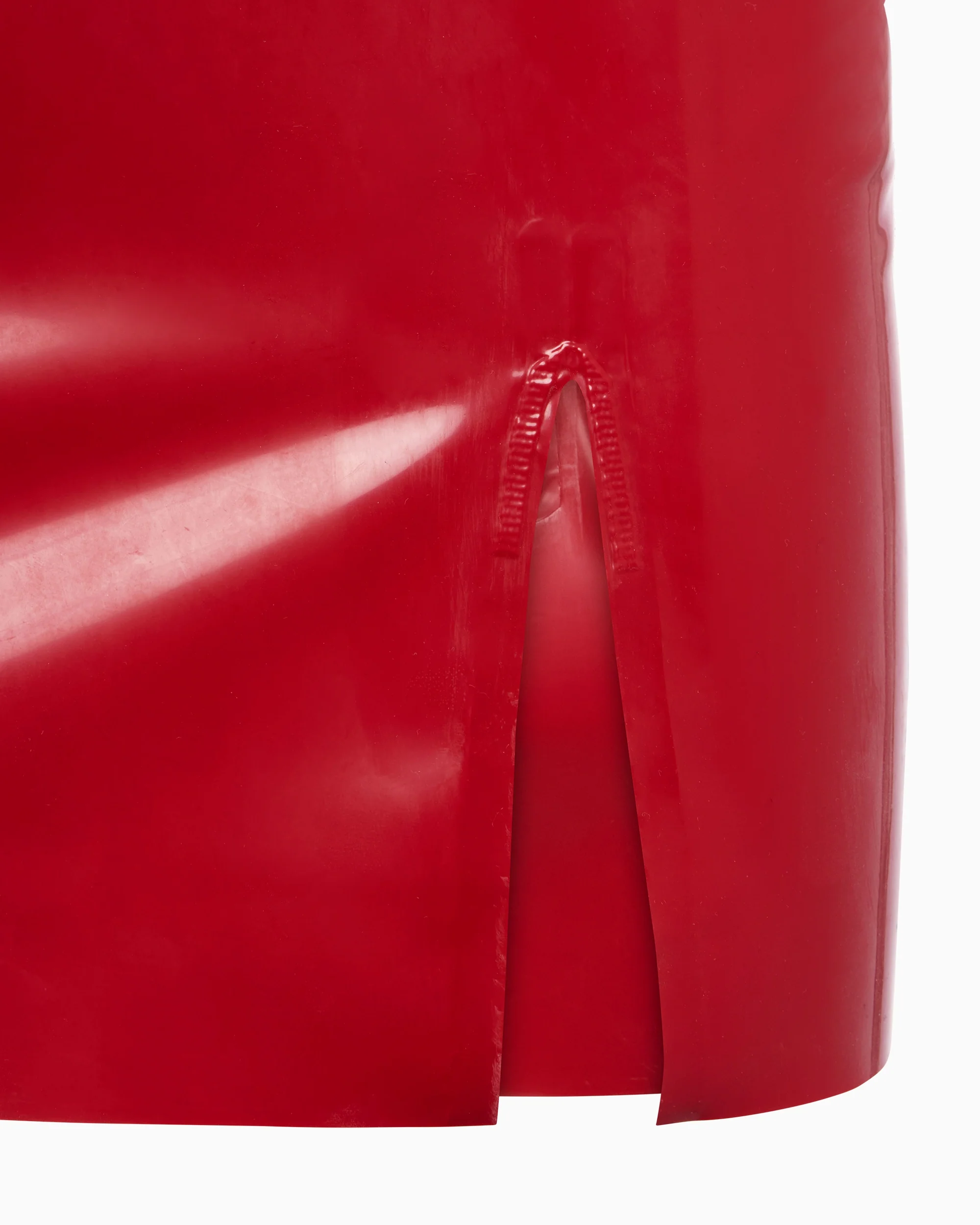 Latex Mini Dress | Rouge - Image 7