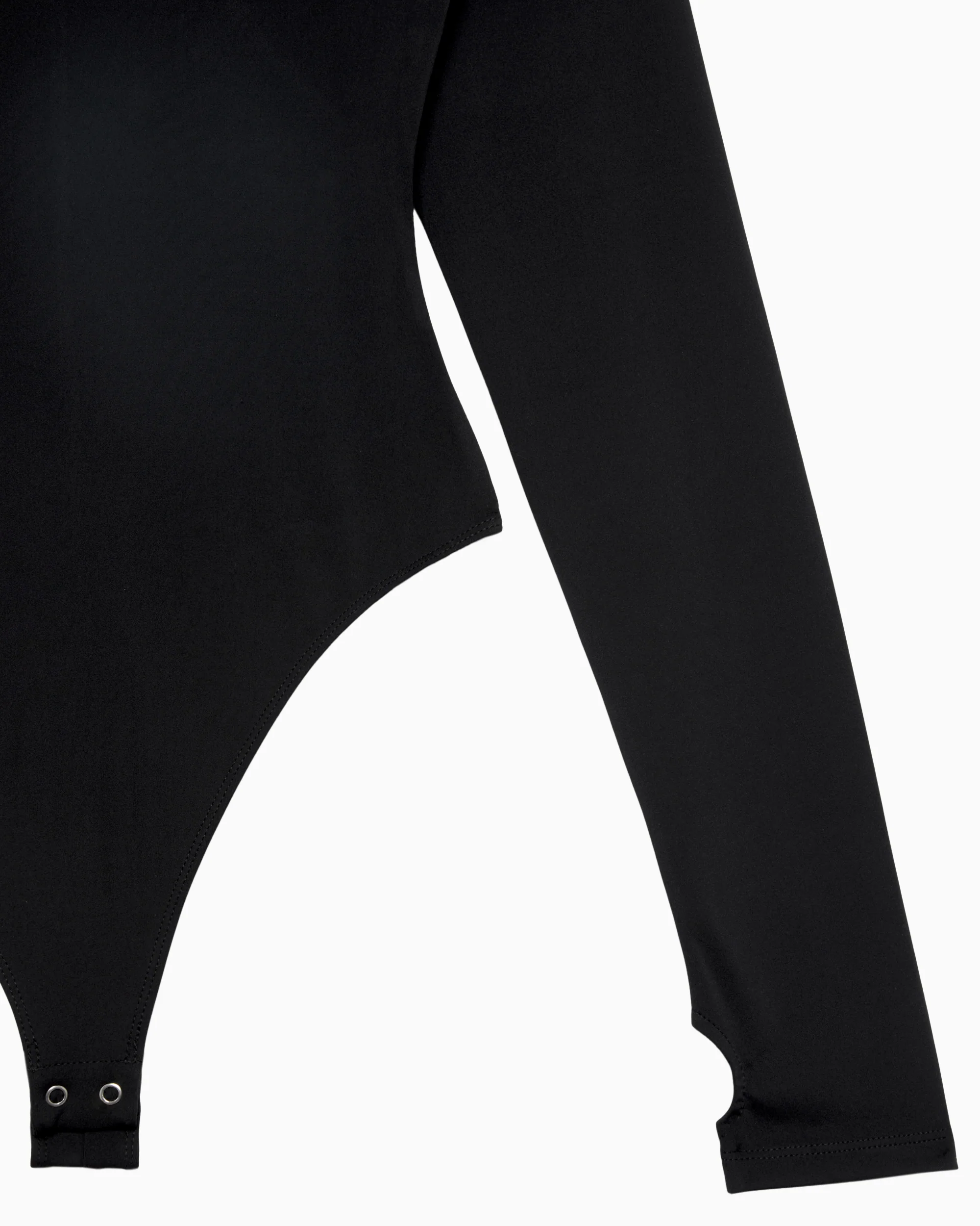 Long Sleeve Crewneck Bodysuit | Black - Image 6