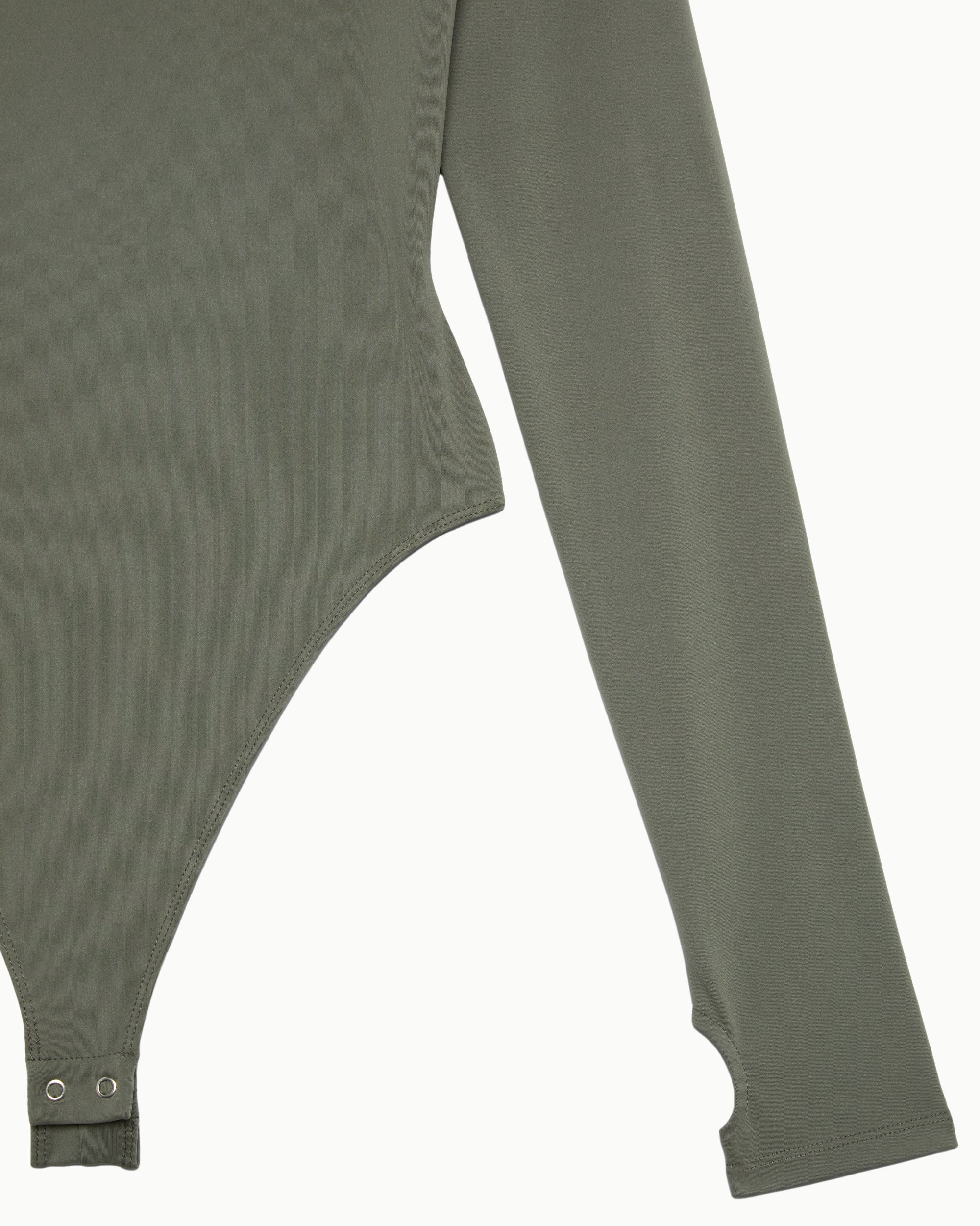 Long Sleeve Crewneck Bodysuit | Dusty Olive - Image 7