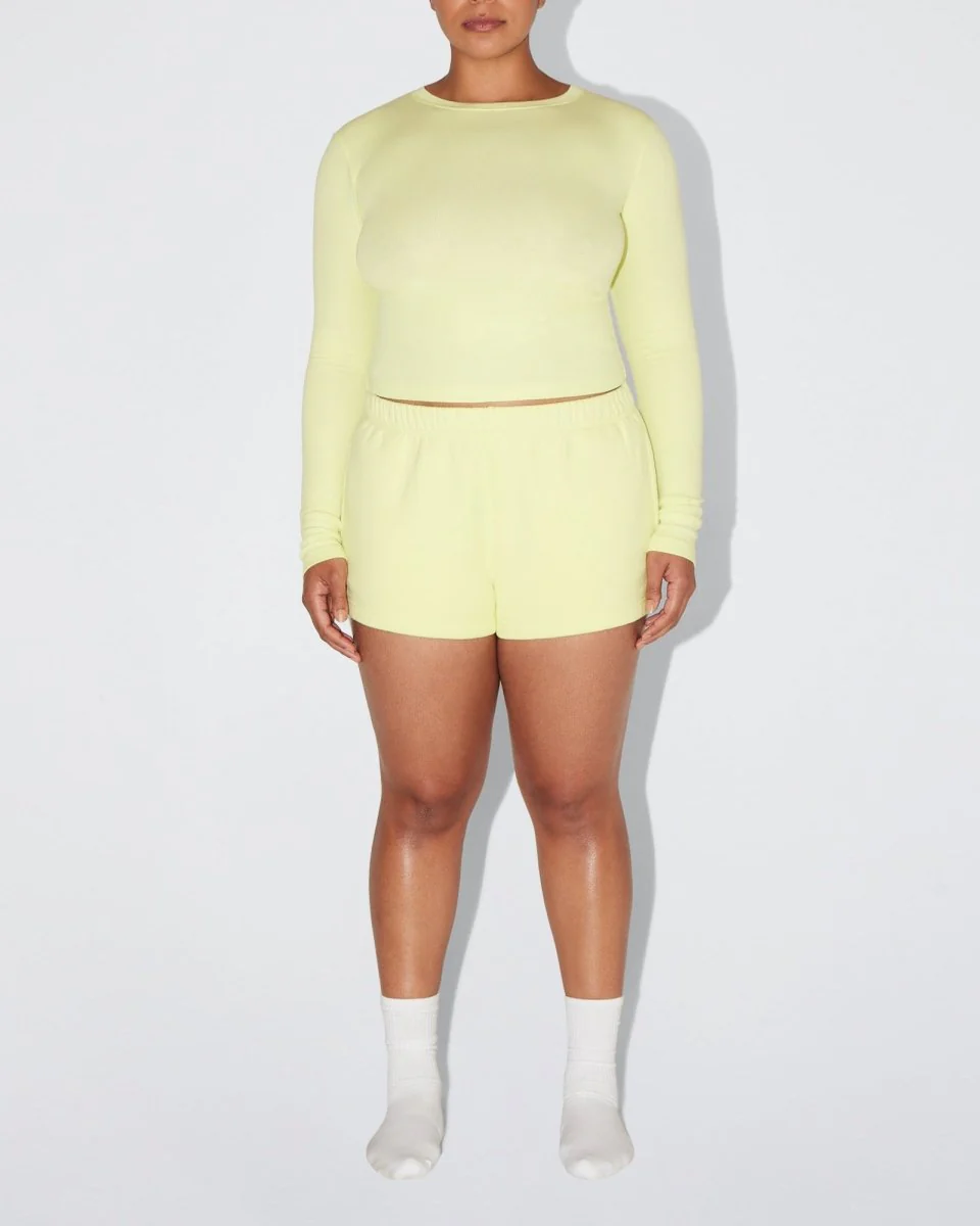 Long Sleeve Ribbed Tee | Limoncello - Image 6
