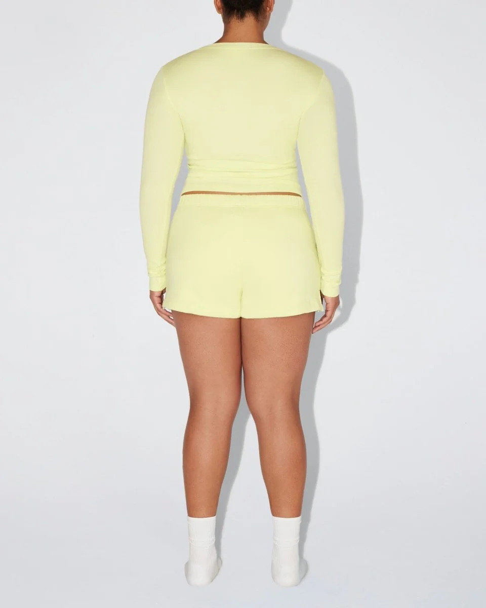 Long Sleeve Ribbed Tee | Limoncello - Image 8