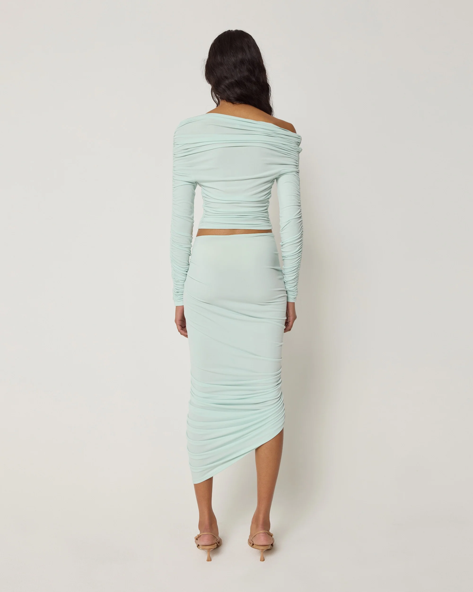 Long Sleeve Ruched Top | Surf Spray - Image 5