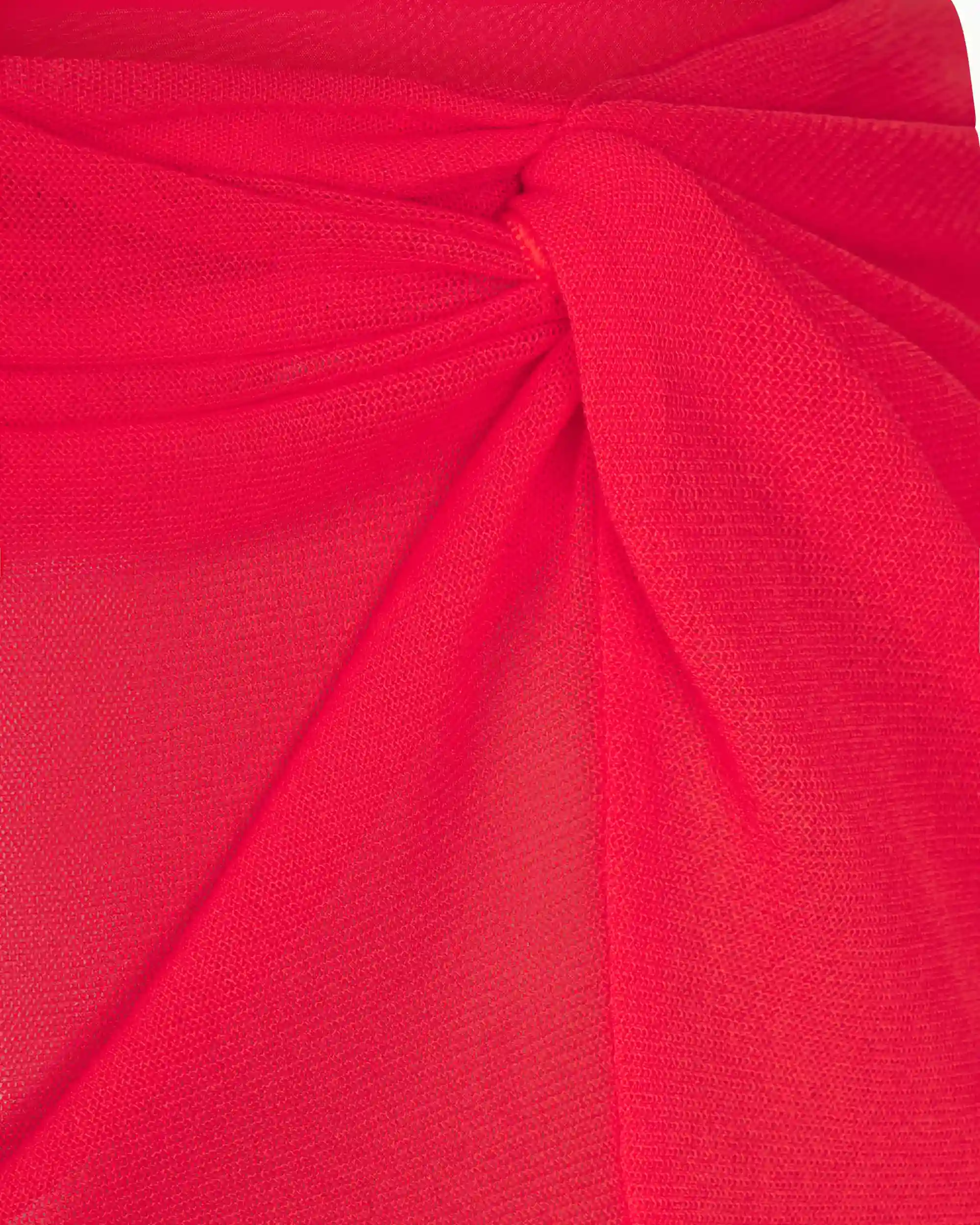 Mesh Twist Mini Skirt | Cherry - Image 7